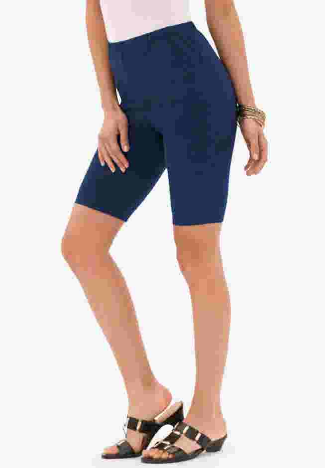 Plus Size Everyday Essential Stretch Bike Shorts image number 0