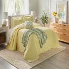 Knitted Chenille Flowers Throw image number null