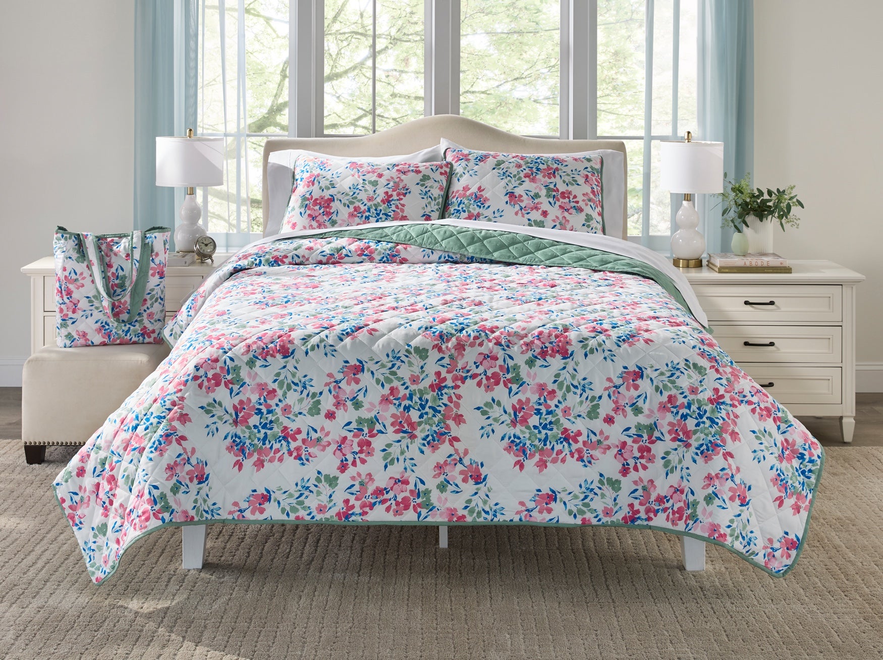  3-Pc. Quilt Set with Free Tote image number 0