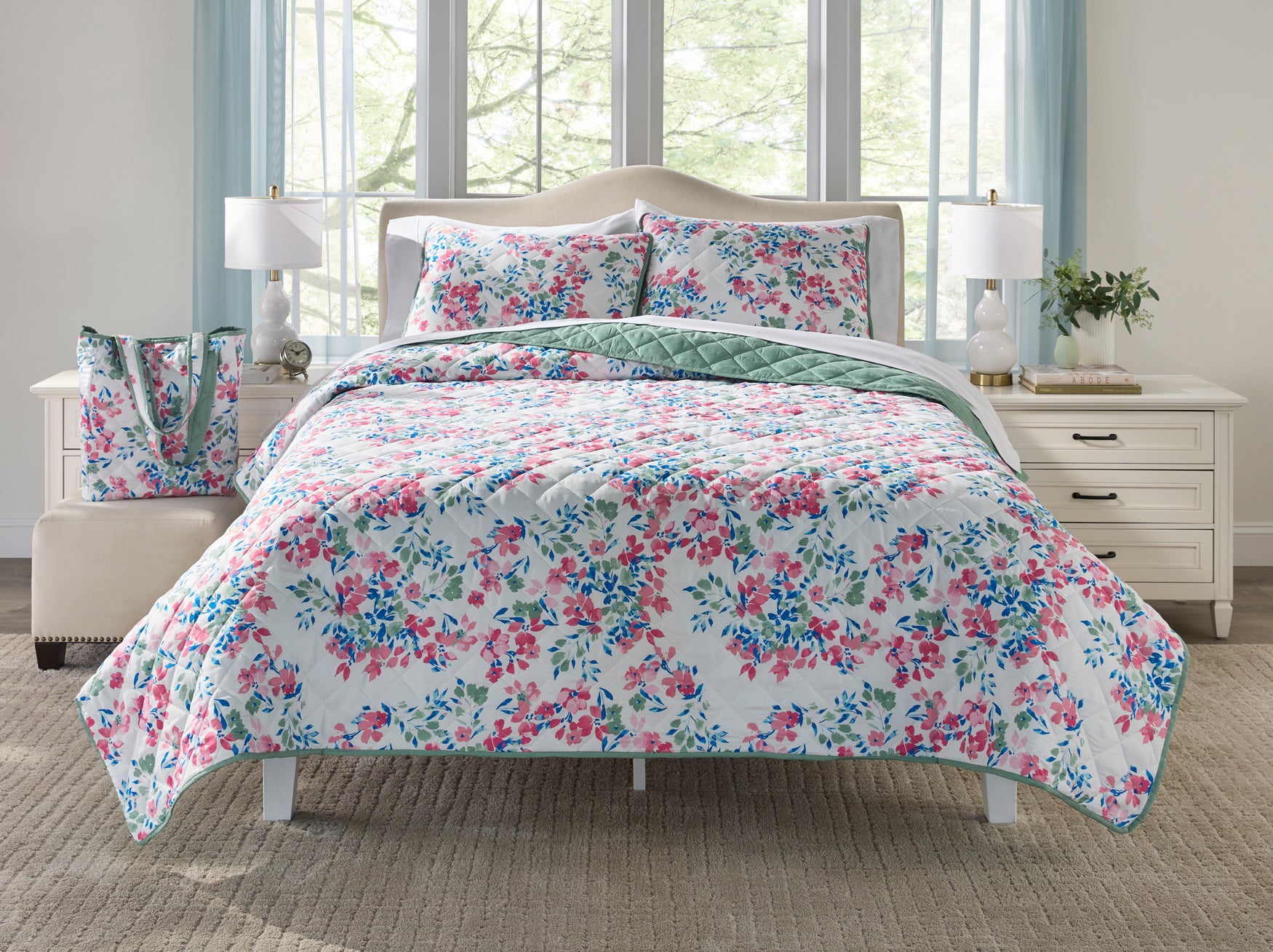  3-Pc. Quilt Set with Free Tote image number 1