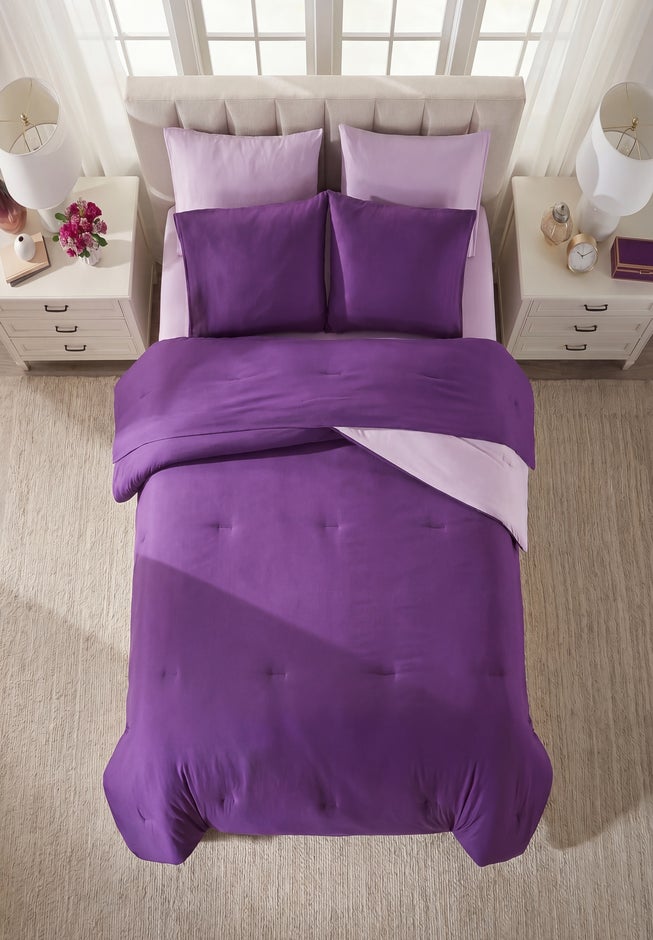 BH Studio 3-Pc. Jersey Knit Reversible Comforter Set image number 2
