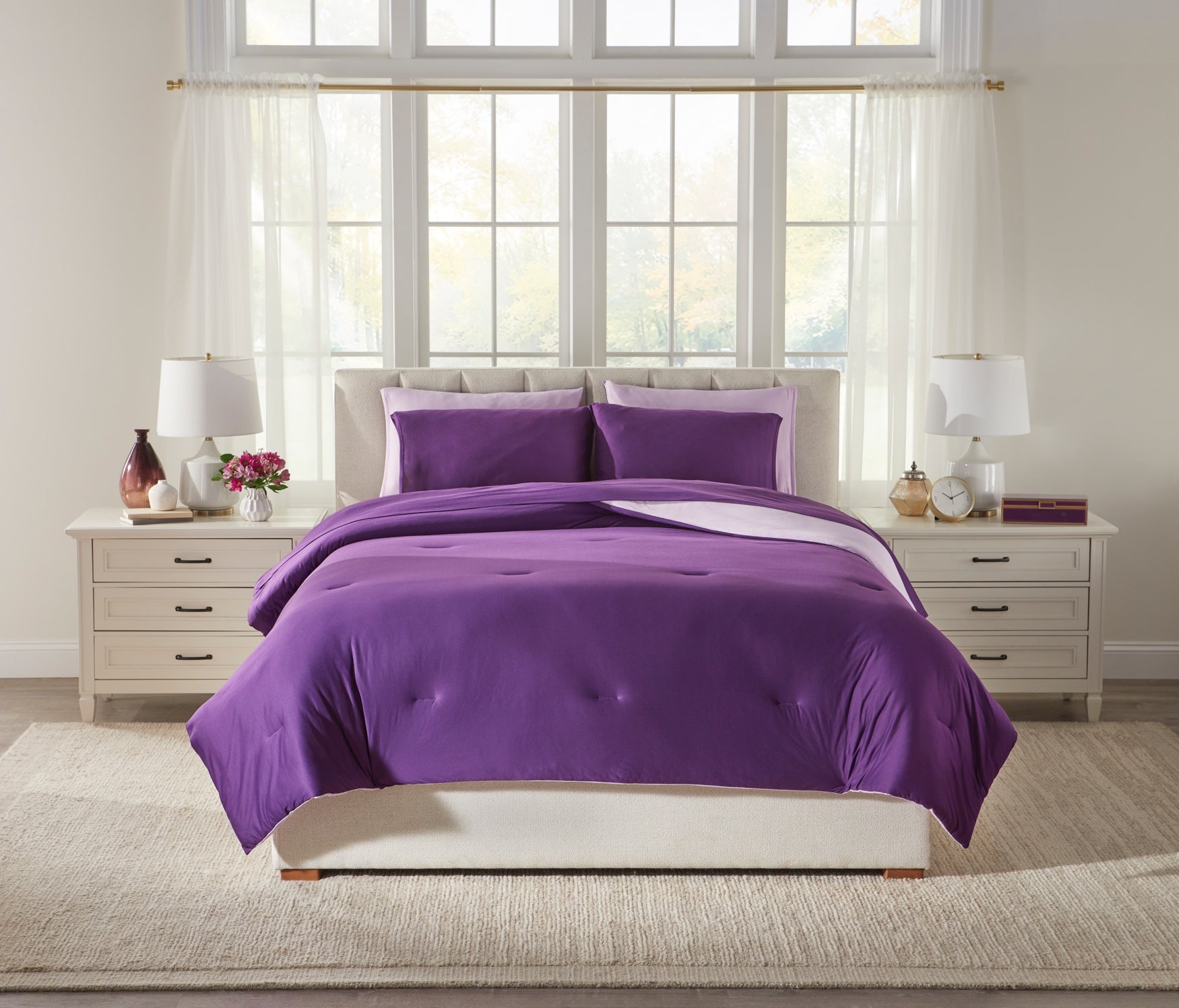 BH Studio 3-Pc. Jersey Knit Reversible Comforter Set image number 0