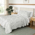 LEAVES REVERSIBLE JACQUARD QUILT SET image number null