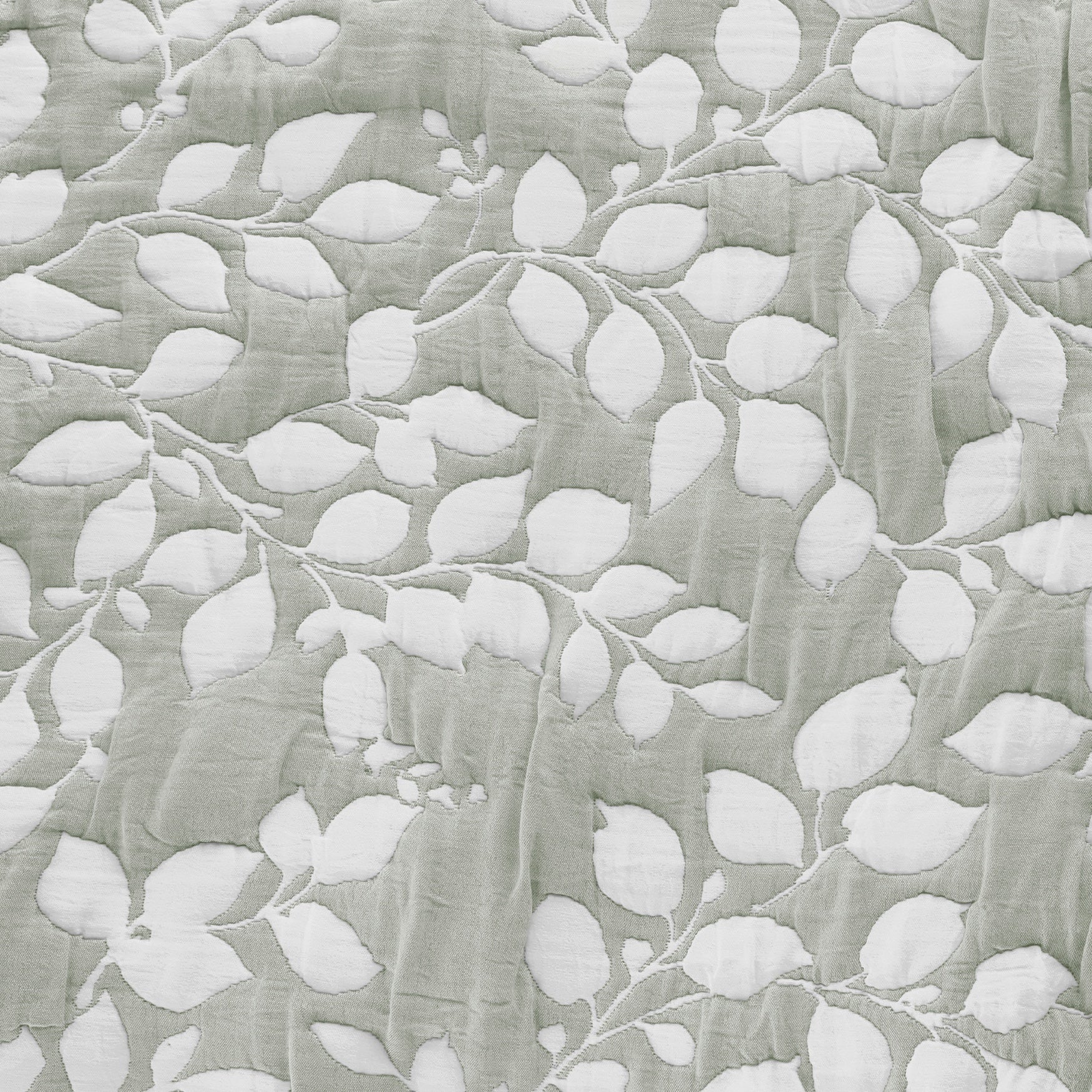 LEAVES REVERSIBLE JACQUARD QUILT SET image number 3