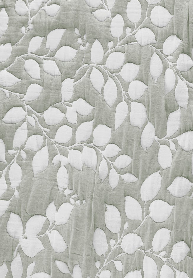 LEAVES REVERSIBLE JACQUARD QUILT SET image number 3