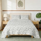 LEAVES REVERSIBLE JACQUARD QUILT SET image number null