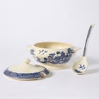 Blue Willow Soup Tureen & Ladle image number 1