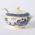Blue Willow Soup Tureen & Ladle image number 0