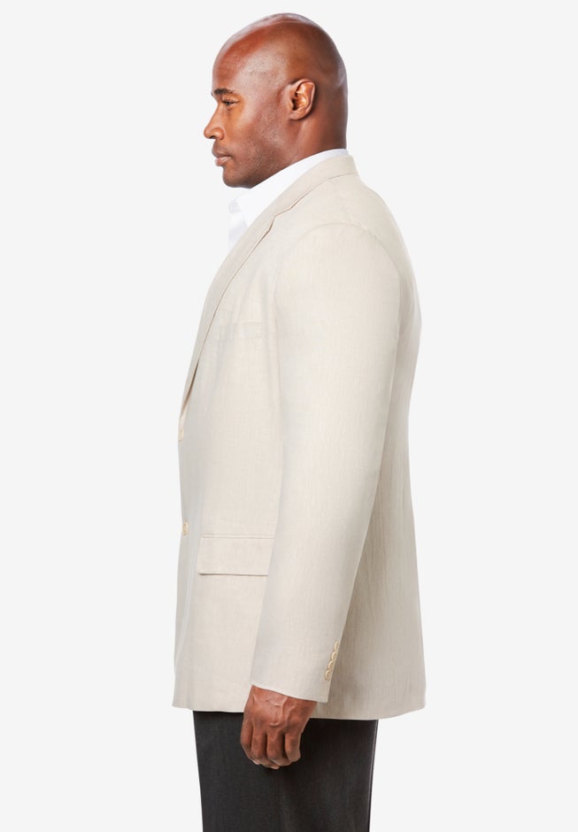 KS Island&trade; Linen Blend Two-Button Suit Jacket image number 2