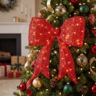 30&frac12;"H Pre-lit Glitter Red Bow image number 2