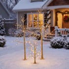 LED Gold Trees, Set of 3 image number 2