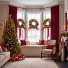 Hanging 20" Pre-lit Mixed Pine Wreath, Set of 3 image number 8