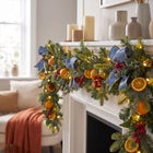 6 Ft. Pre-Lit Indigo Harvest Garland image number 0