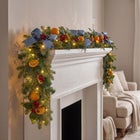 6 Ft. Pre-Lit Indigo Harvest Garland image number 3