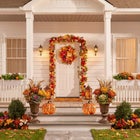 24" Pre-Lit Peony Delight Wreath image number null