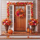 24" Pre-Lit Peony Delight Wreath image number null