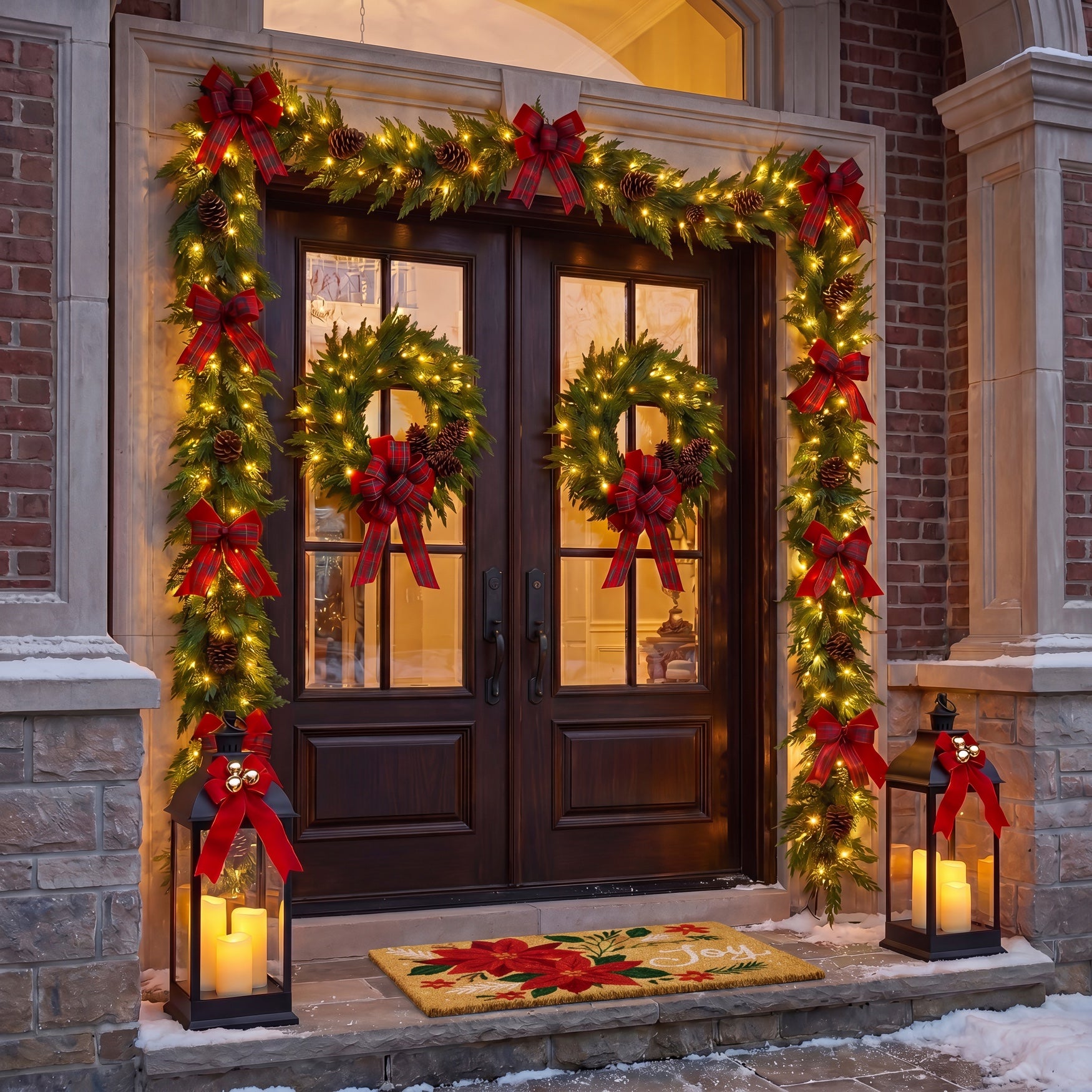 Double the Cheer Pre-lit Garland, Set of 2 image number 3