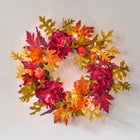 20" Pre-Lit Harvest Apple Wreath image number 0
