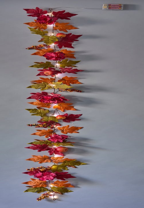 6 Ft. Pre-Lit Harvest Apple Centerpiece image number 1
