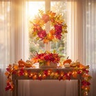 16" Pre-Lit Harvest Apple Centerpiece image number 4