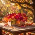 16" Pre-Lit Harvest Apple Centerpiece image number 0