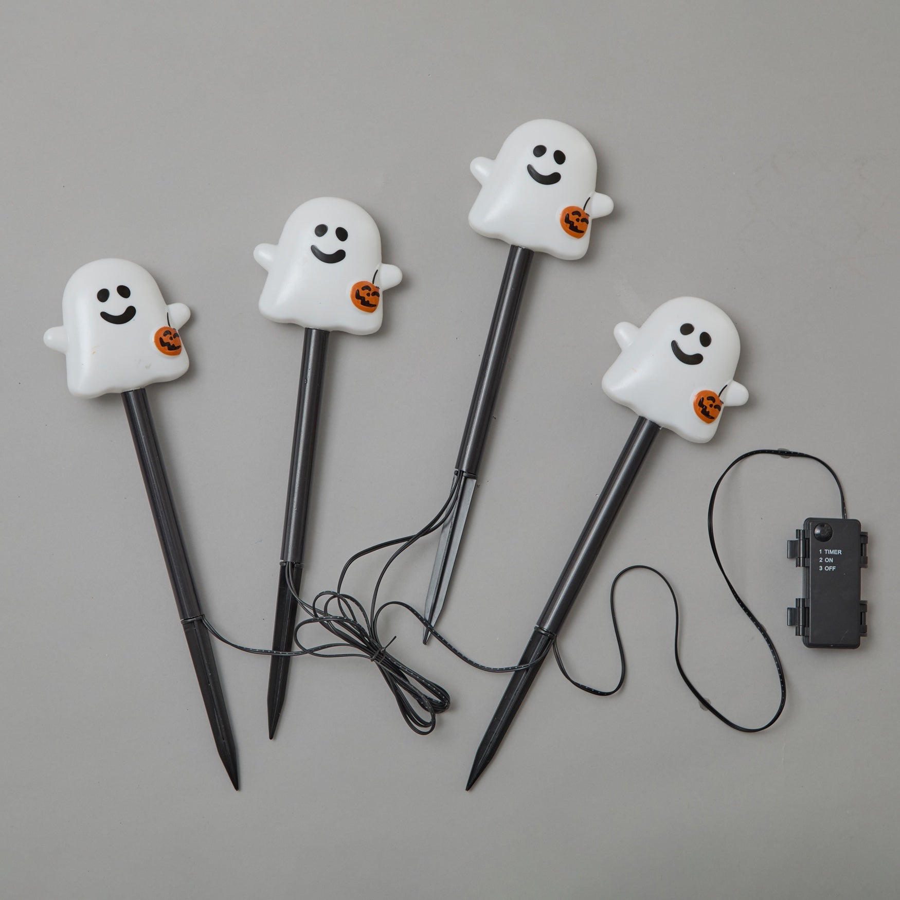 Set of 4 LED Ghost Stake Lights image number 5