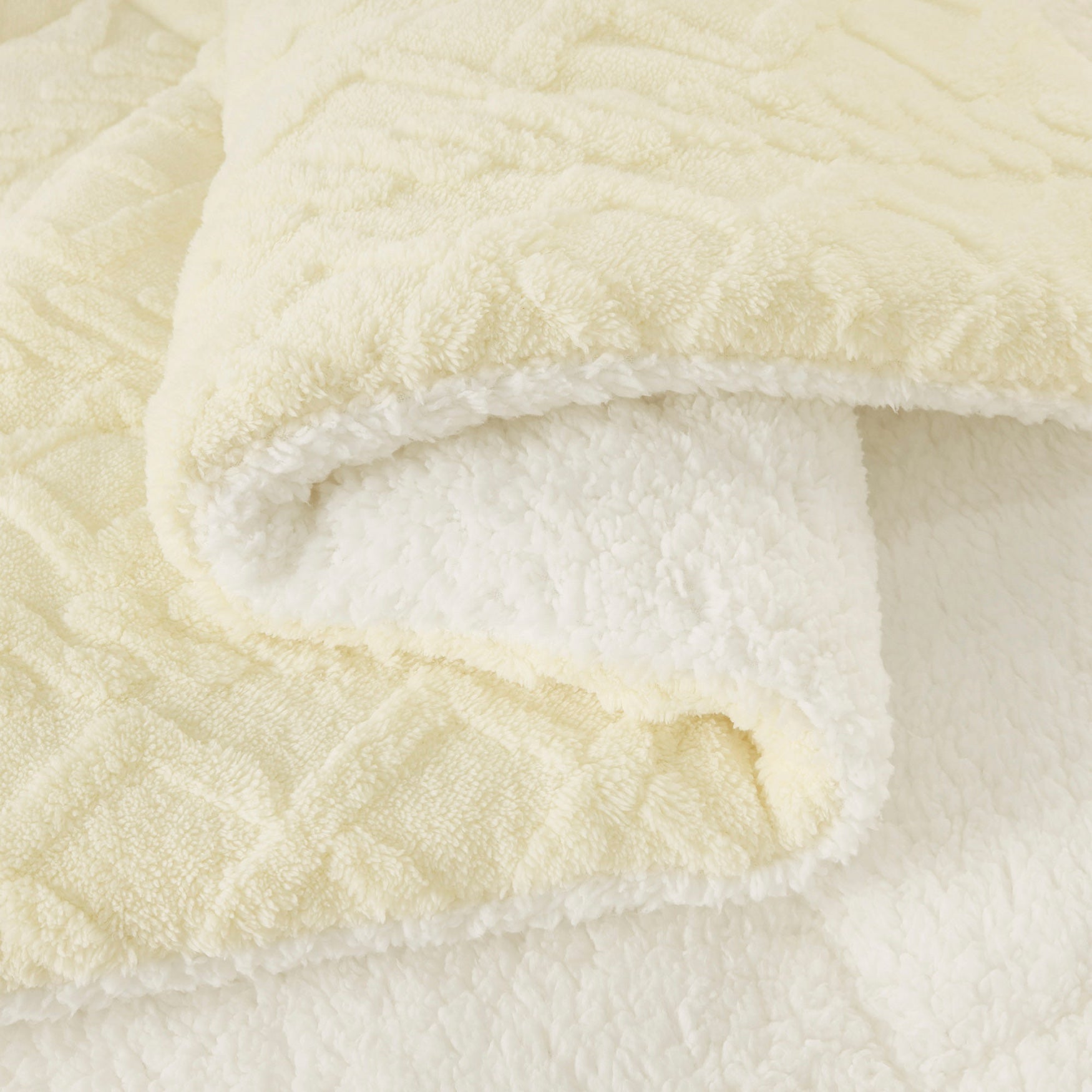 Flocked Sherpa Comforter Set image number 4