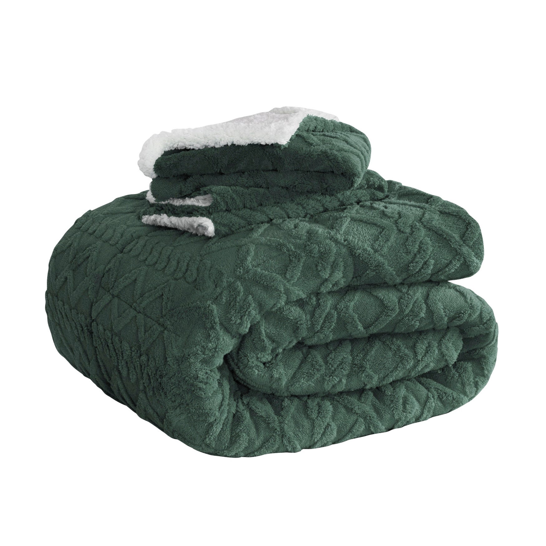 Flocked Sherpa Comforter Set image number 6