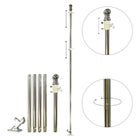 6' 5-Section Grommet Flag Pole and Mounting Bracket image number null