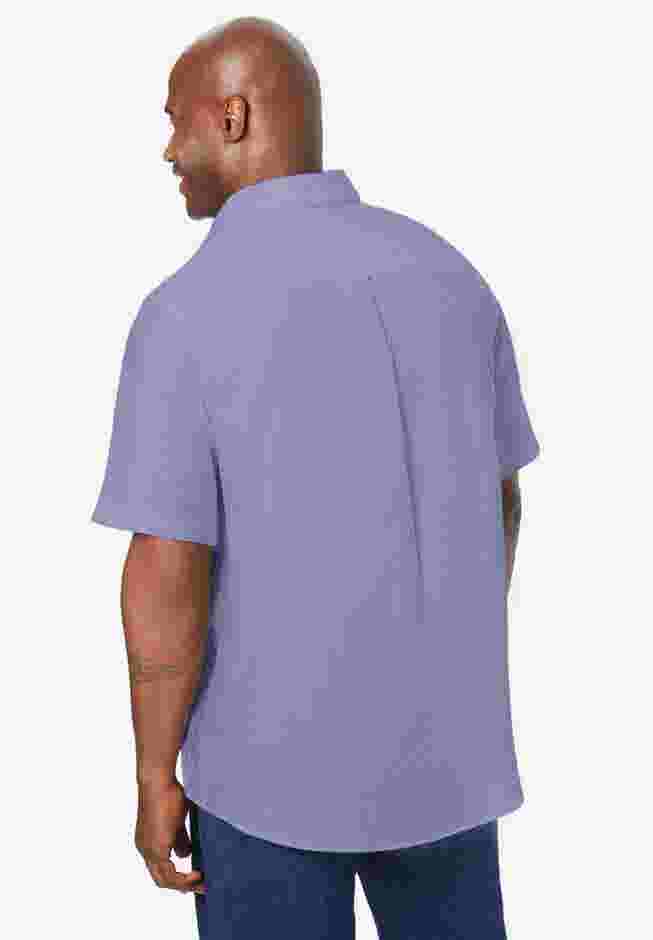 Wrinkle-Free Short-Sleeve Oxford Dress Shirt image number 1