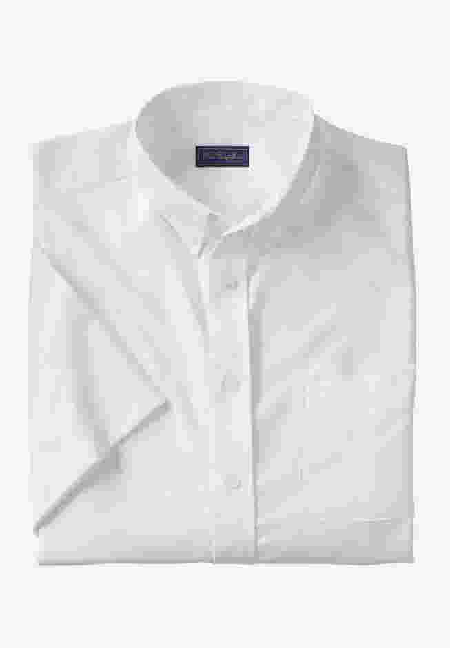 Wrinkle-Free Short-Sleeve Oxford Dress Shirt image number 0