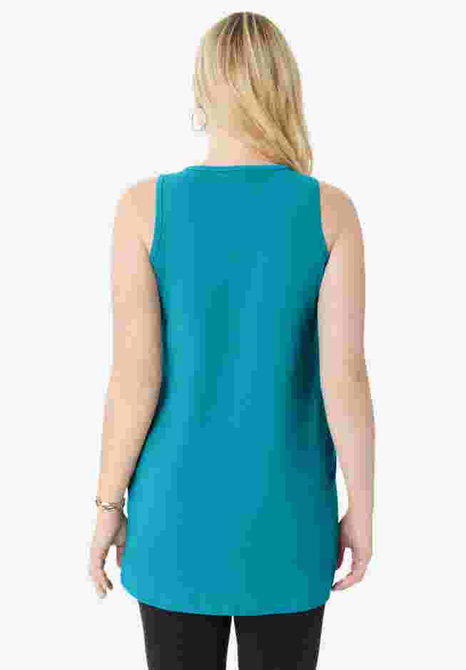 Henley Ultimate Tunic Tank image number 1