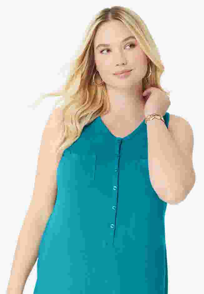 Henley Ultimate Tunic Tank image number 2