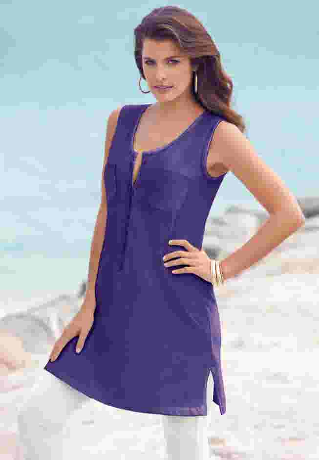 Henley Ultimate Tunic Tank image number 3