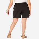 Plus Size Soft Knit Pull-On Short image number null