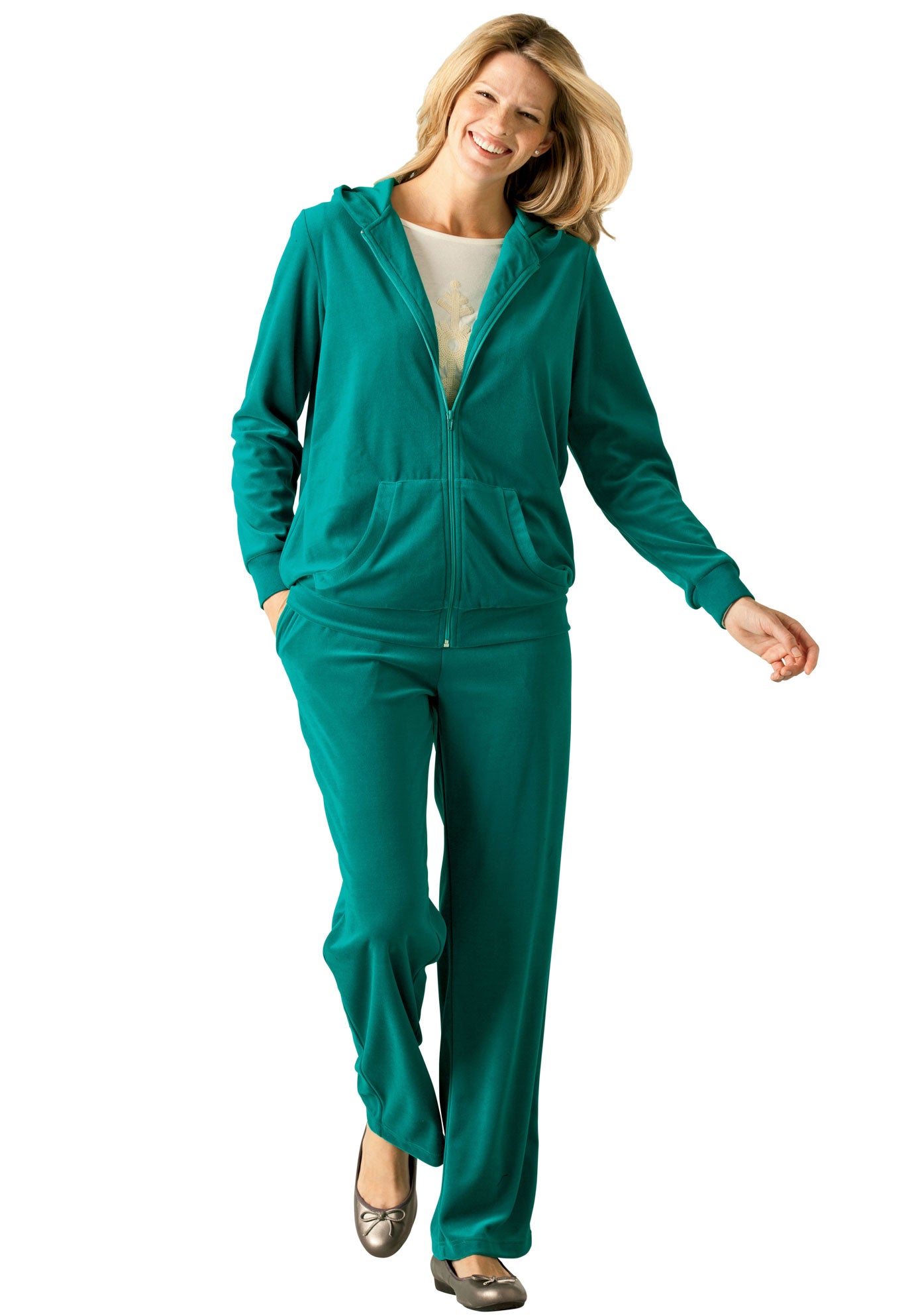 2-Piece Velour Hoodie Set image number 2