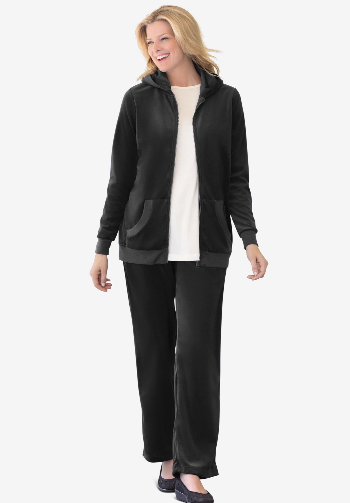 2-Piece Velour Hoodie Set image number 0