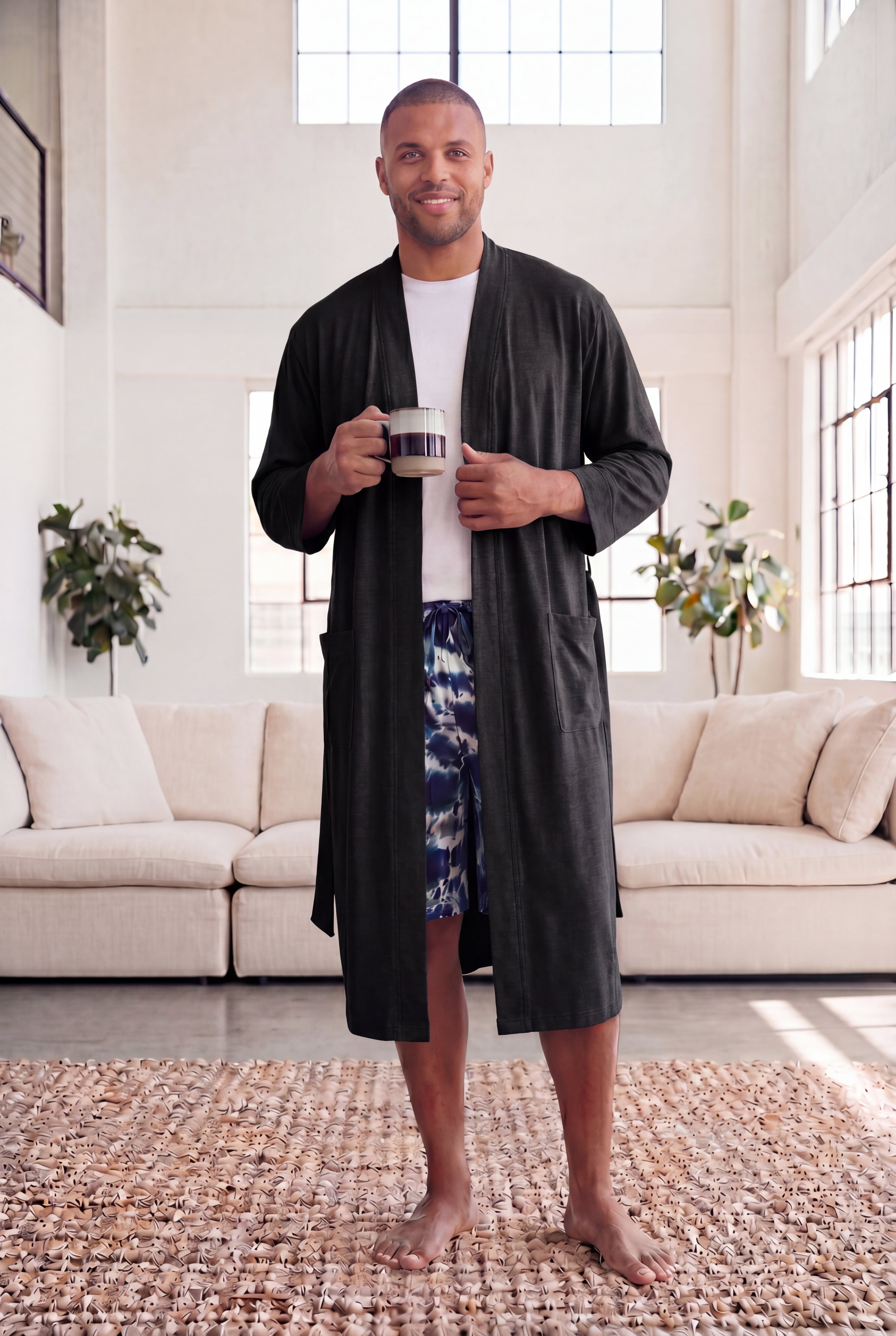 Cotton Jersey Robe image number 0