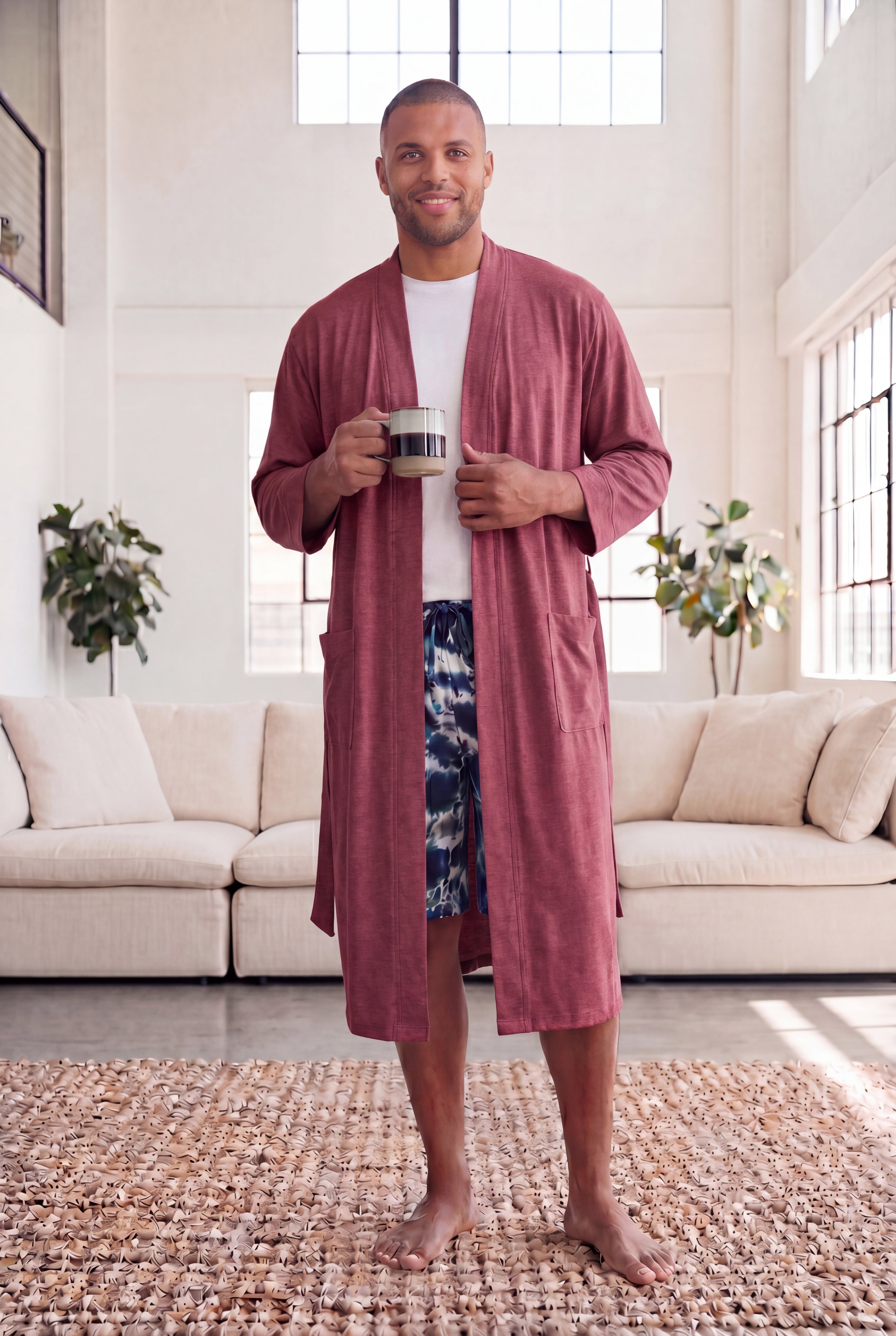 Cotton Jersey Robe image number 0