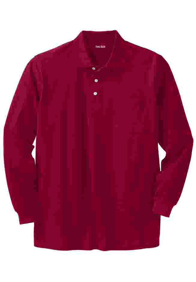 Banded Bottom Pocket Shrink-Less Cotton Polo Shirt image number 0