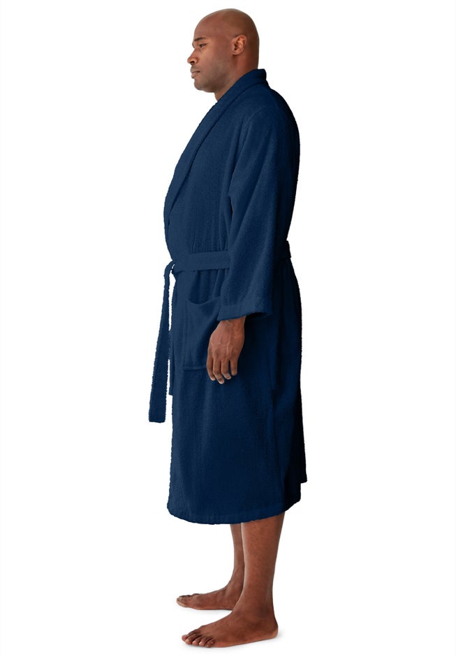 Terry Bathrobe with Pockets image number 2