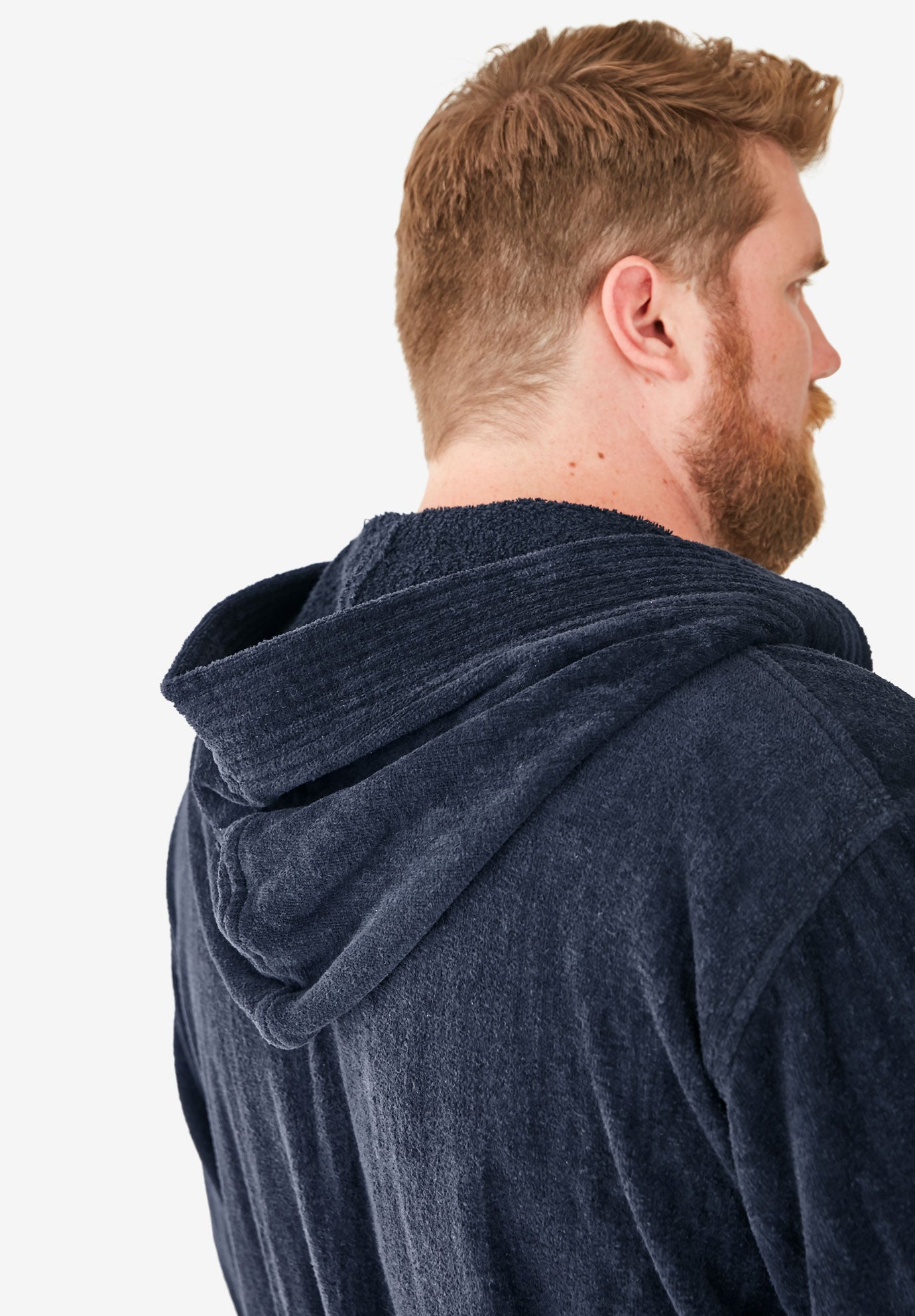 Terry Velour Hooded Maxi Robe image number 4