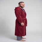 Terry Velour Hooded Maxi Robe image number 2
