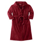Terry Velour Hooded Maxi Robe image number 4
