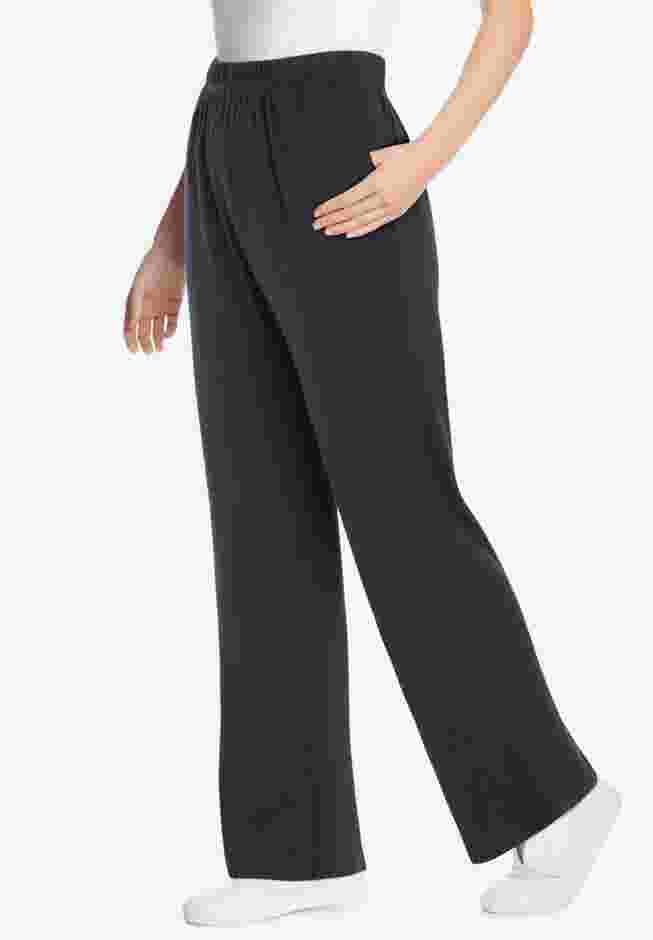 7-Day Knit Wide-Leg Pull-On Pants image number 2