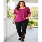 Stretch Denim 5-Pocket Straight-Leg Jeans image number null