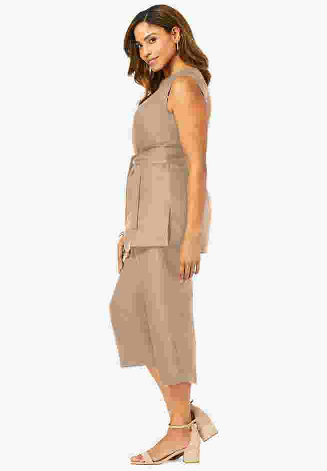 2-Piece Linen Capri Set image number 2