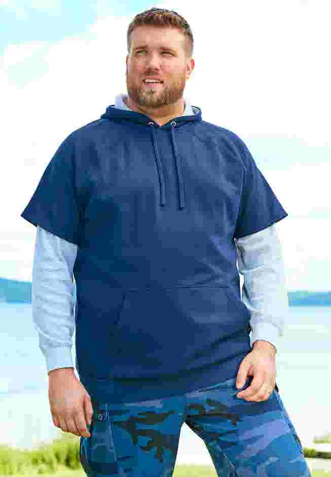 Thermal-Lined Layered Look Hoodie image number 2