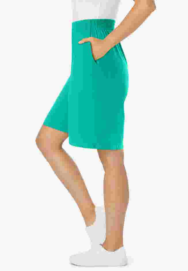 Elastic-Waist Knit Short image number 2