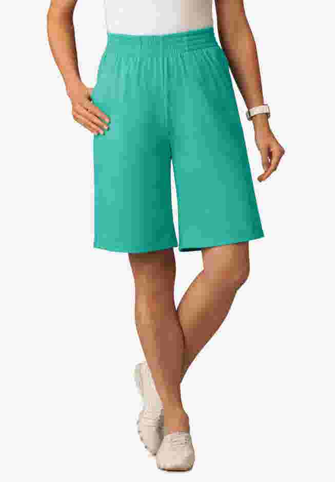 Elastic-Waist Knit Short image number 0